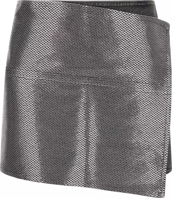 Gray Cotton Long Skirt