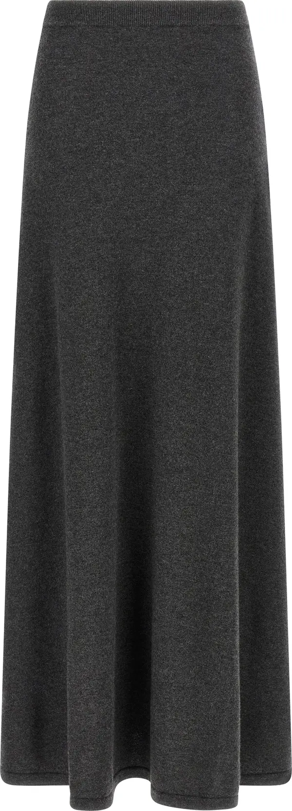Gray Wool Mini Skirt