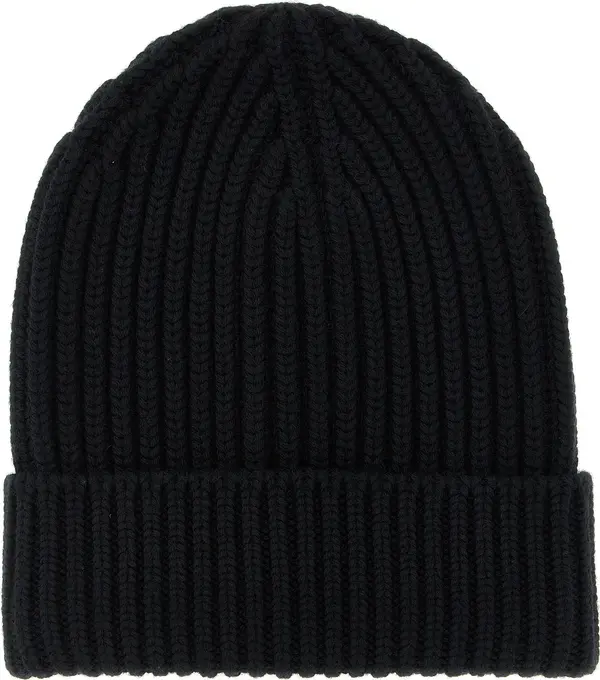 Black Wool Beanie