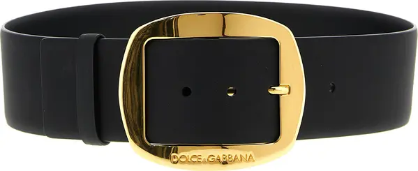 Black Calfskin Regular Belt