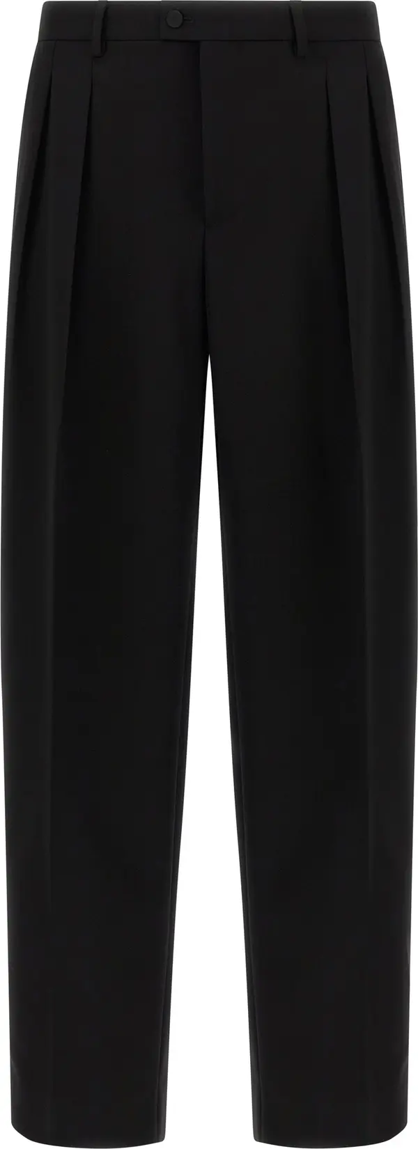 Black Virgin Wool Dress Pants