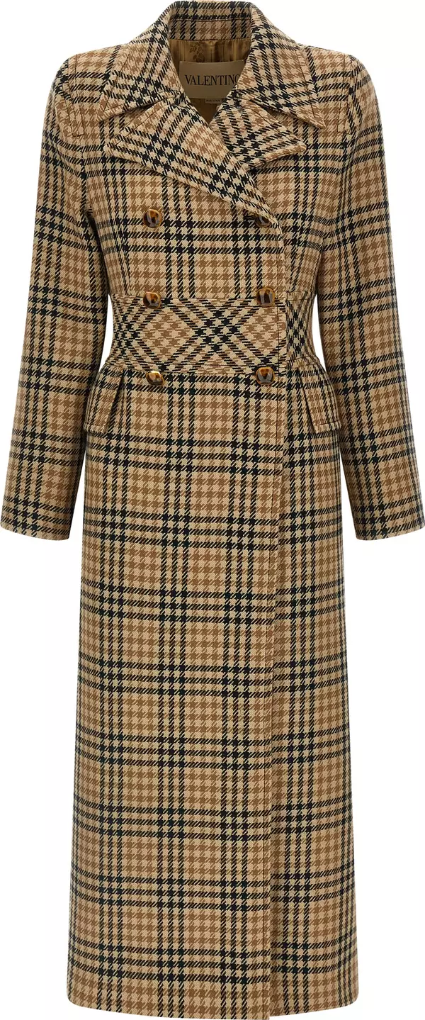 Brown Virgin Wool Coat