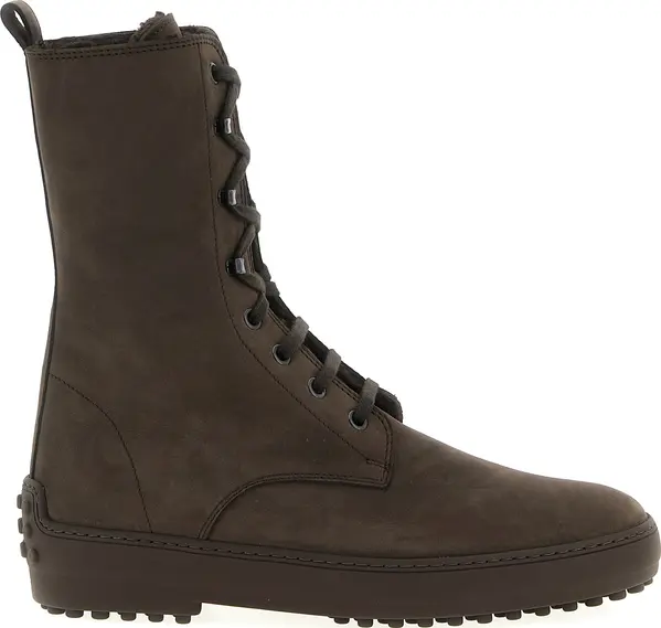 Brown Calfskin Ankle Boots