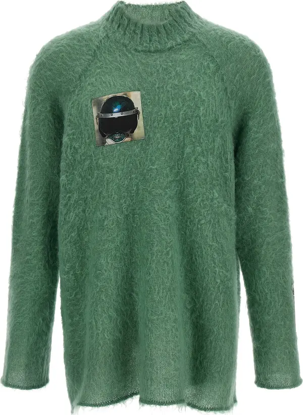 Bicolor Wool Cardigan