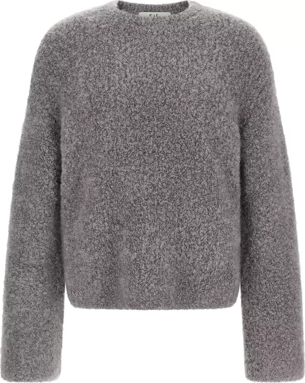 Gray Fabric Cardigan