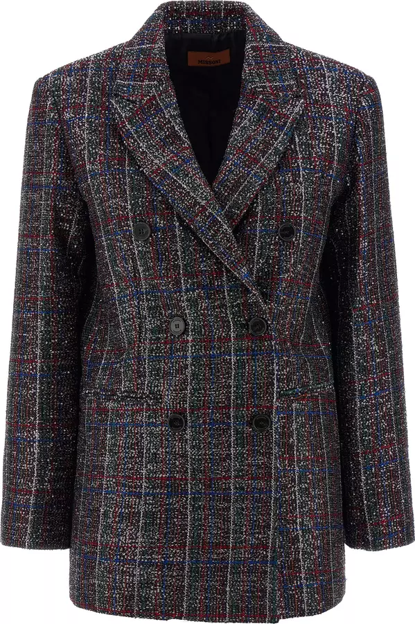 Multicolor Viscose Blazer