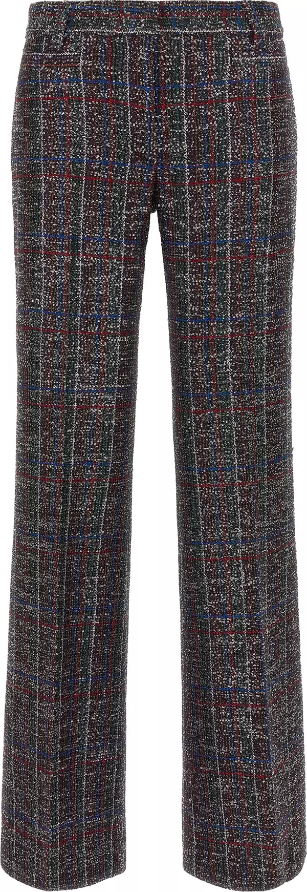 Multicolor Viscose Flared Pants