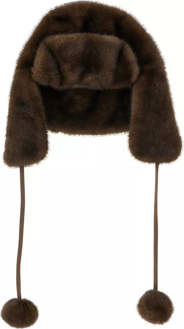 Brown Polyamide Ear Muffs