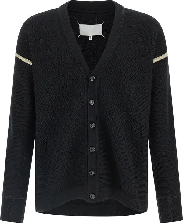 Black Virgin Wool Cardigan