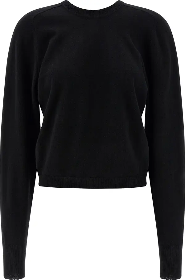 Black Virgin Wool Cardigan