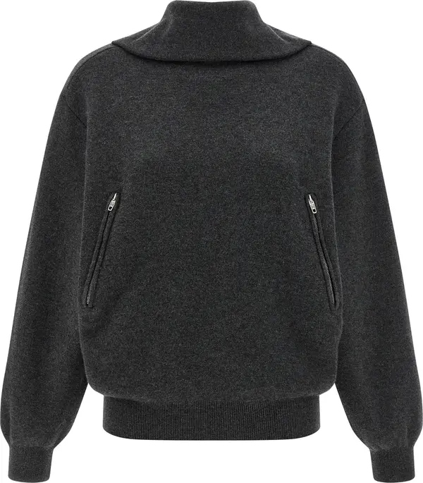 Gray Wool Cardigan