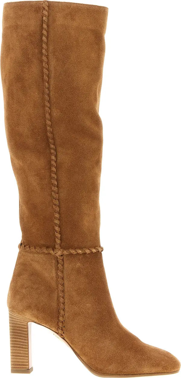 Beige Calfskin Over The Knee