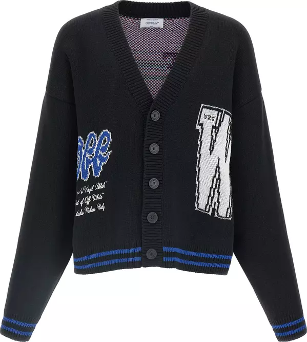 Black Cotton Cardigan