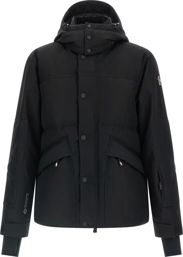 Black Polyester Shell Jacket