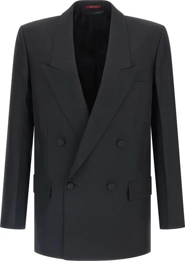 Black Polyester Blazer