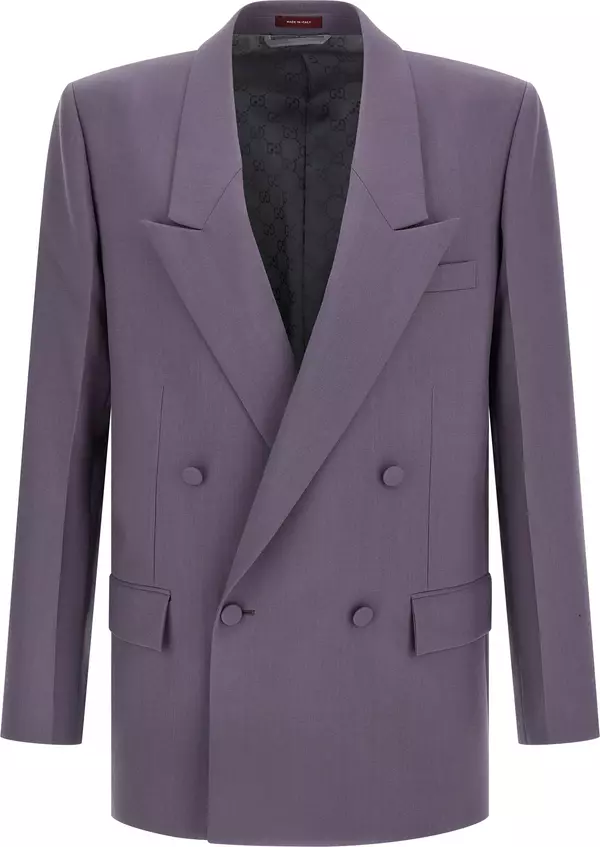 Purple Wool Blazer