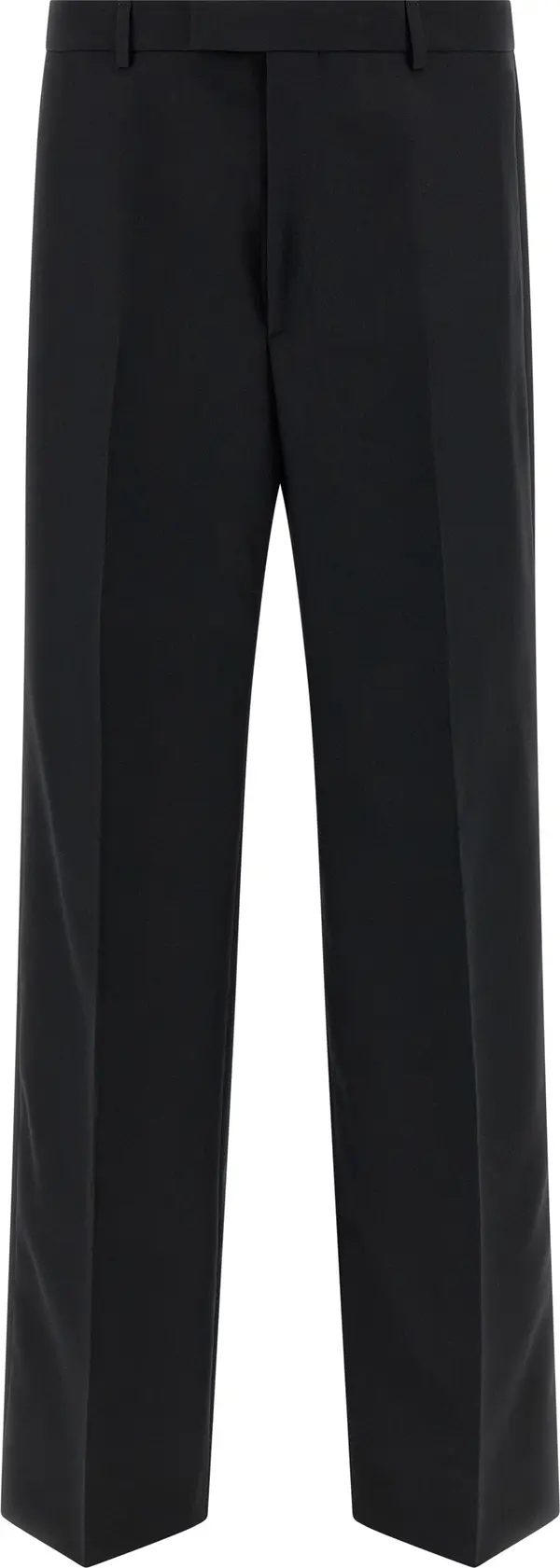 Black Polyester Dress Pants