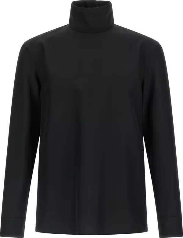 Black Polyester Blouse