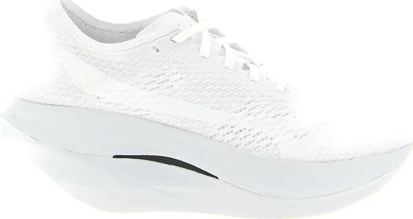 White Synthetic Athletic Sneakers