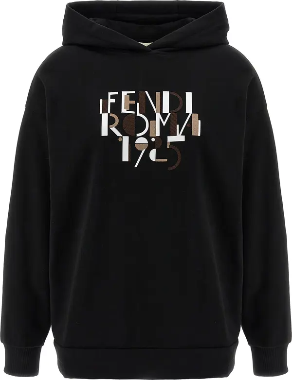 Black Cotton Sweatshirt