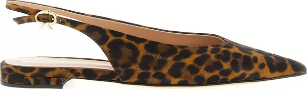Brown Suede Leather Ballet Flats
