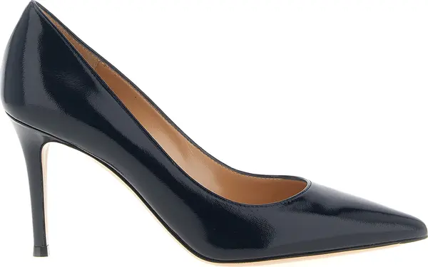 Blue Lamb Leather High Heel Pumps