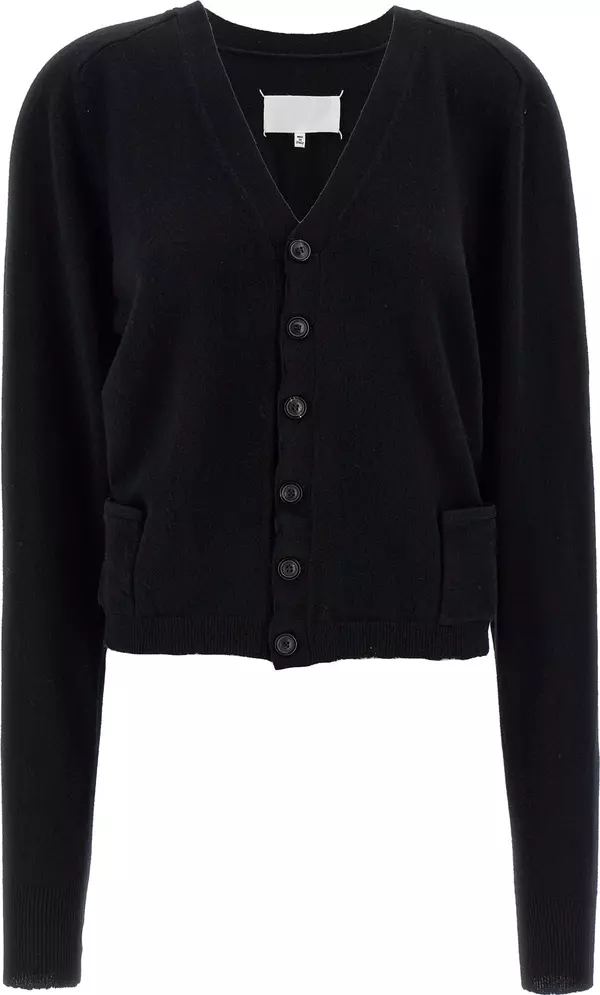 Black Wool Cardigan