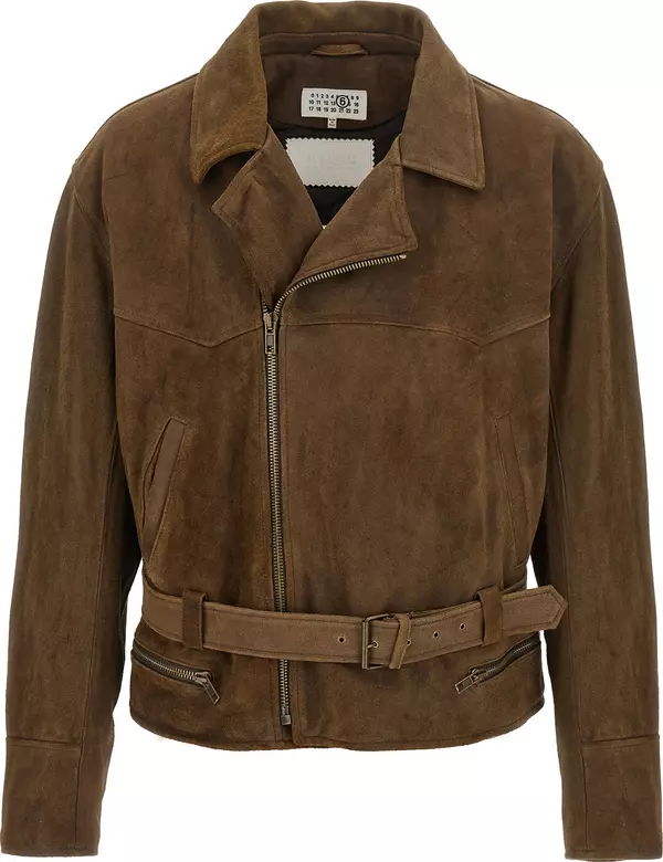Brown Calfskin Leather Jacket