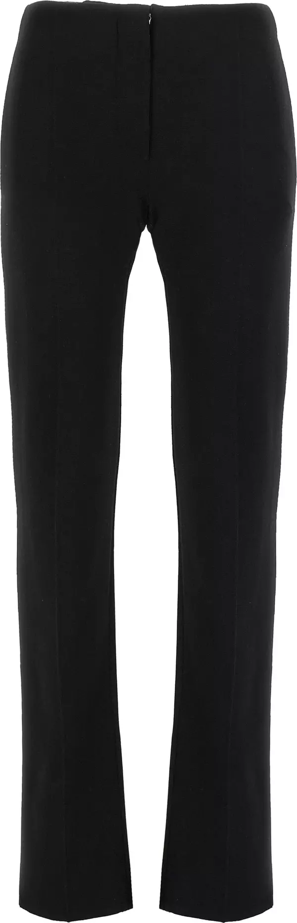 Black Viscose Casual Pants