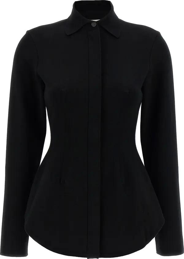 Black Viscose Blouse