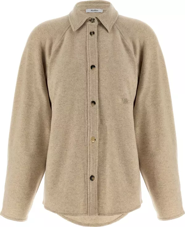 Beige Cashmere Blouse