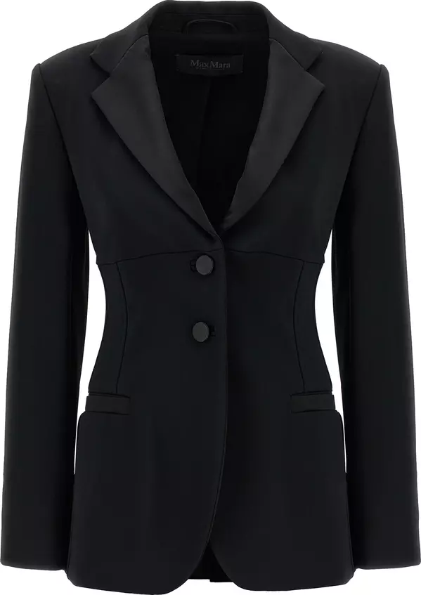 Black Viscose Blazer