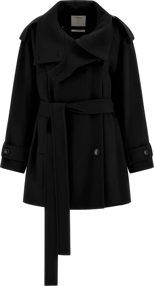 Black Virgin Wool Coat