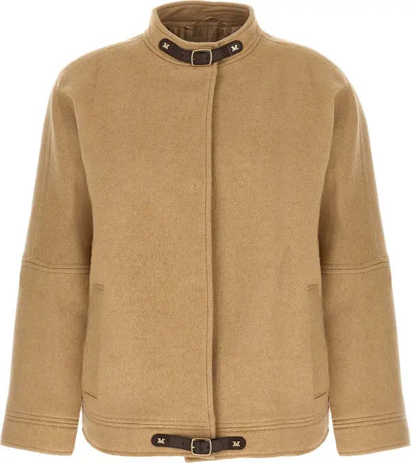 Beige Cashmere Bomber