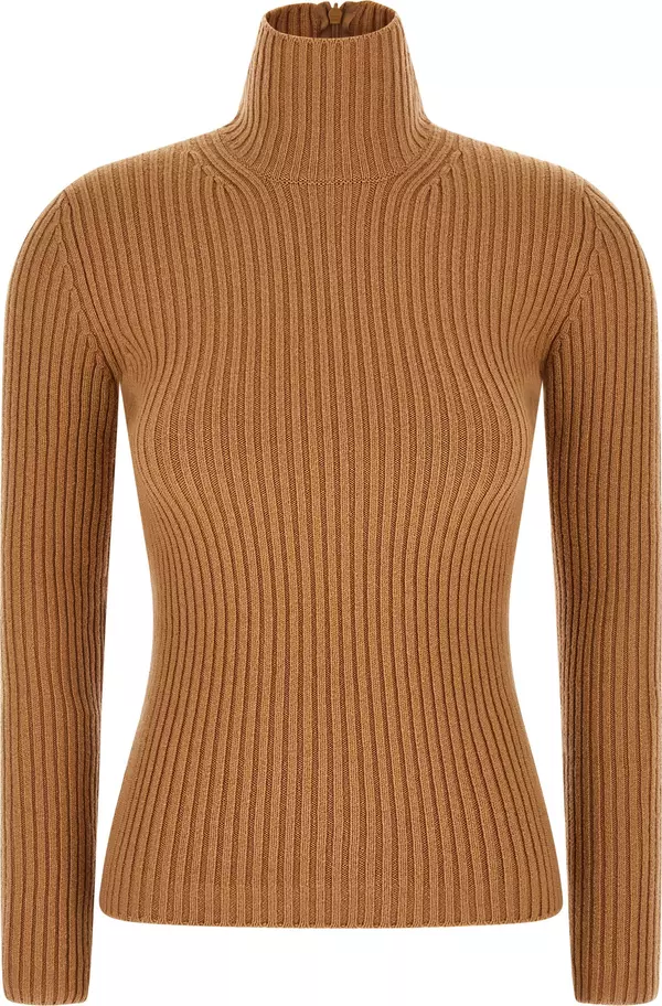 Beige Wool Cardigan