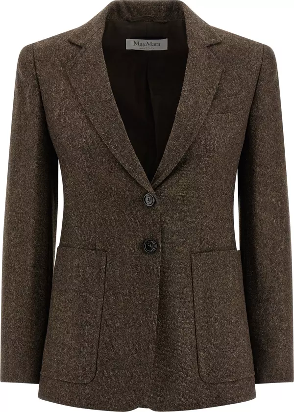 Brown Virgin Wool Blazer