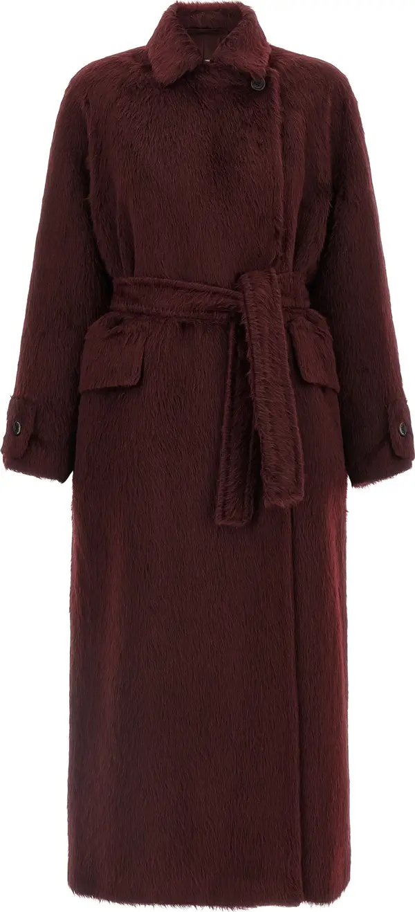 Bordeaux Wool Coat