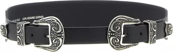 Black Cowhide Regular Belt