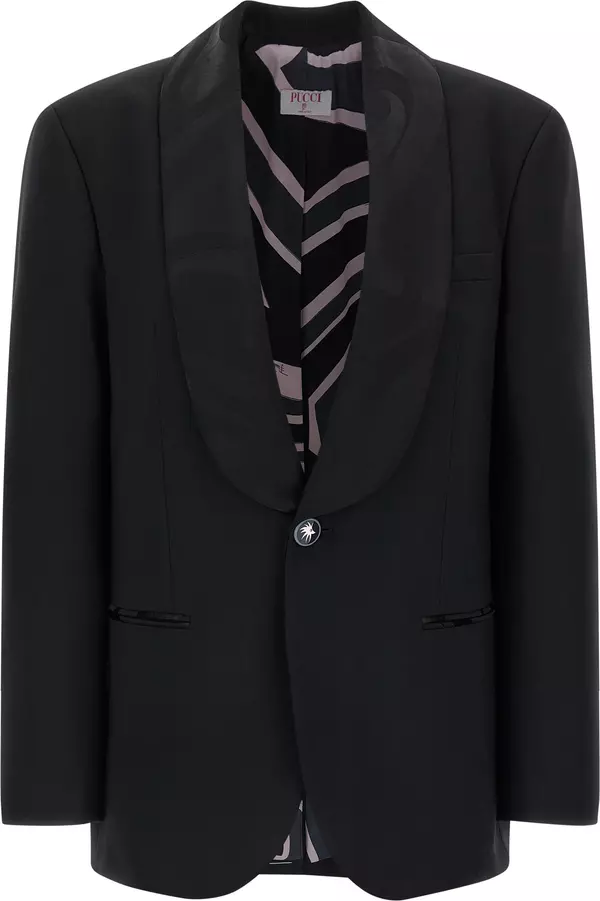 Black Virgin Wool Blazer