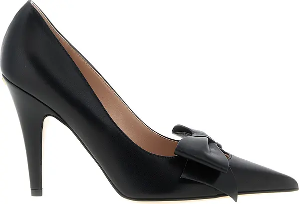 Black Calfskin High Heel Pumps