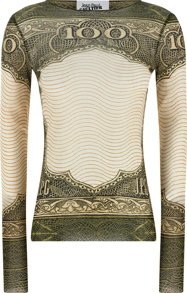 Multicolor Polyamide Long Sleeve T-Shirt