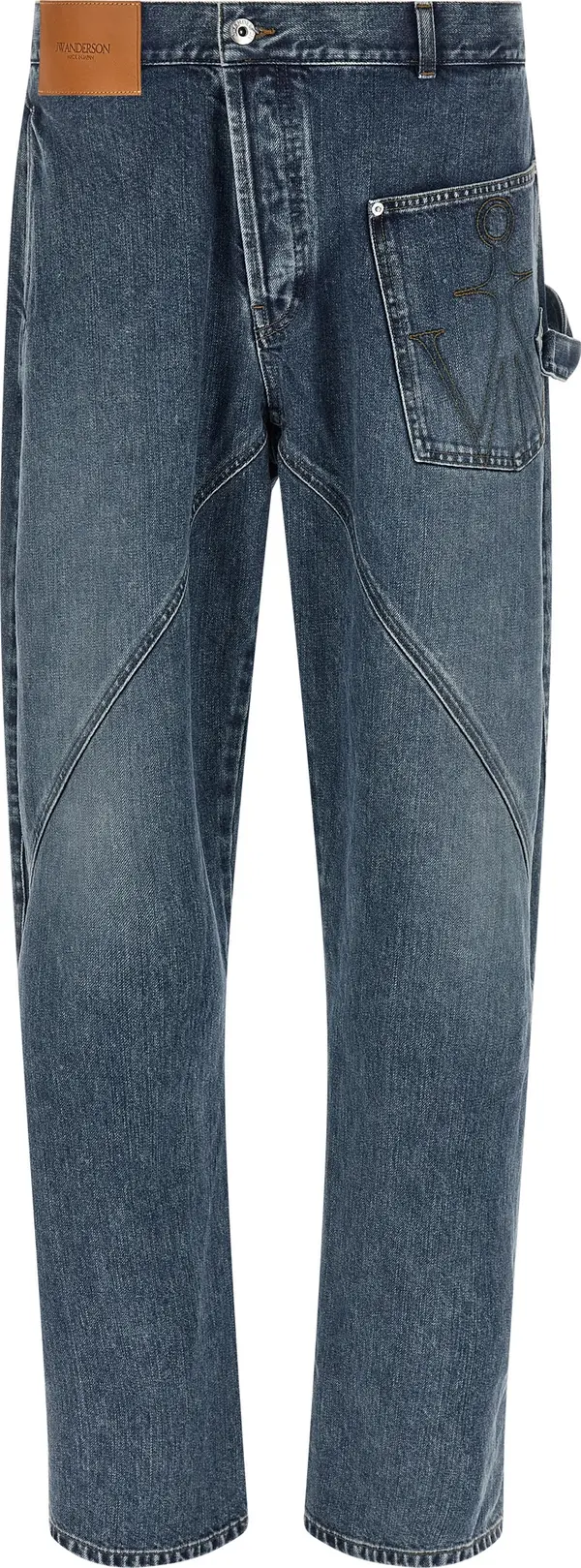 Blue Cotton Jeans Denim