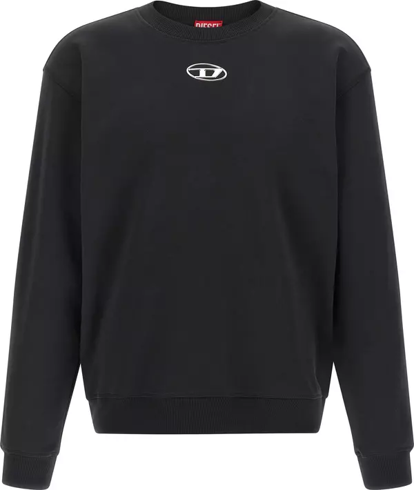 Black Cotton Sweatshirt