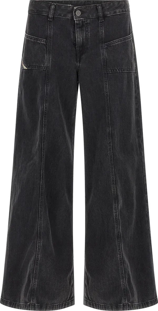 Black Cotton Jeans Denim