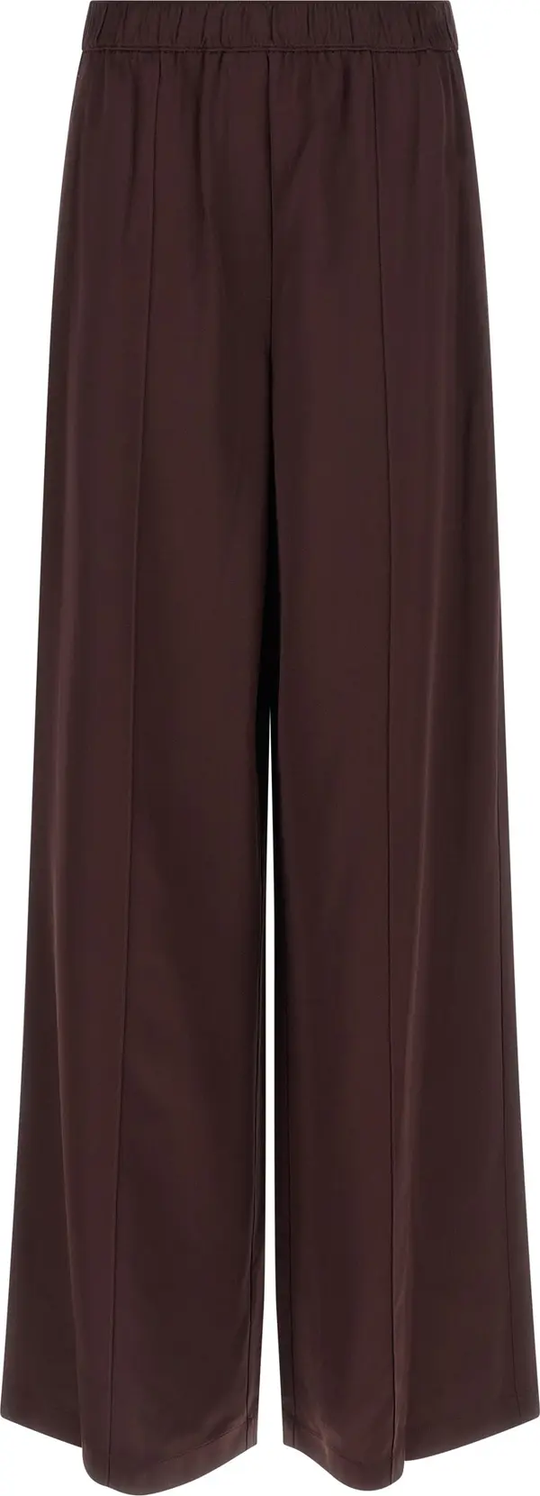 Bordeaux Viscose Casual Pants