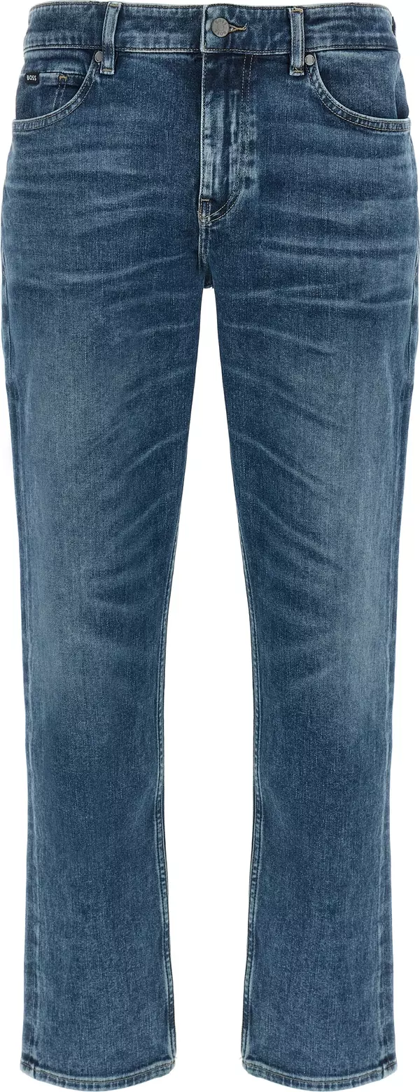 Blue Cotton Skinny Jeans