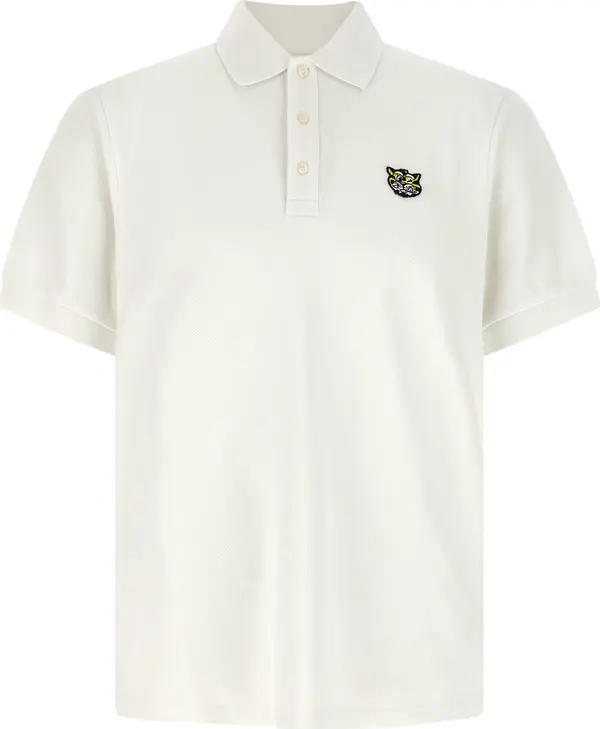 White Cotton Polo Shirt