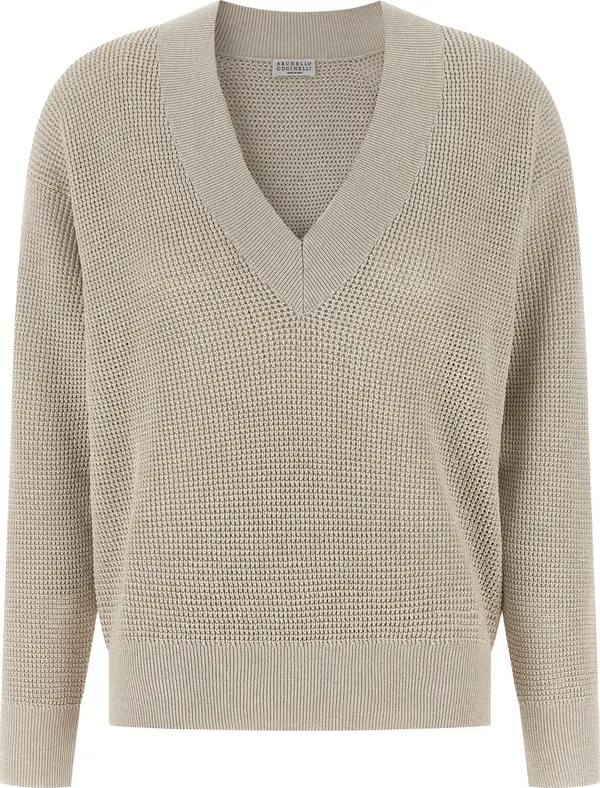 Beige Cotton Cardigan