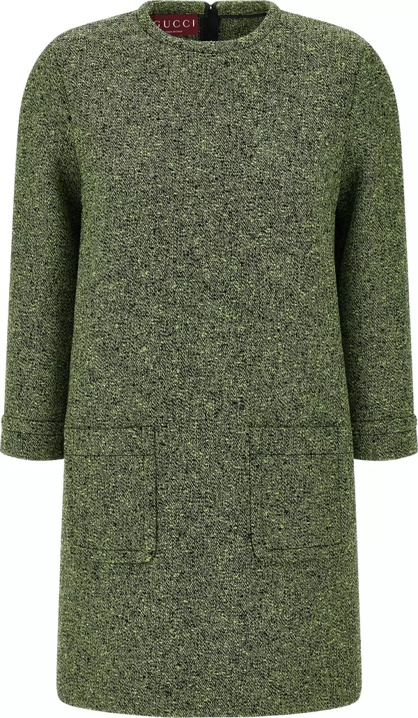 Bicolor Cotton Short Dress