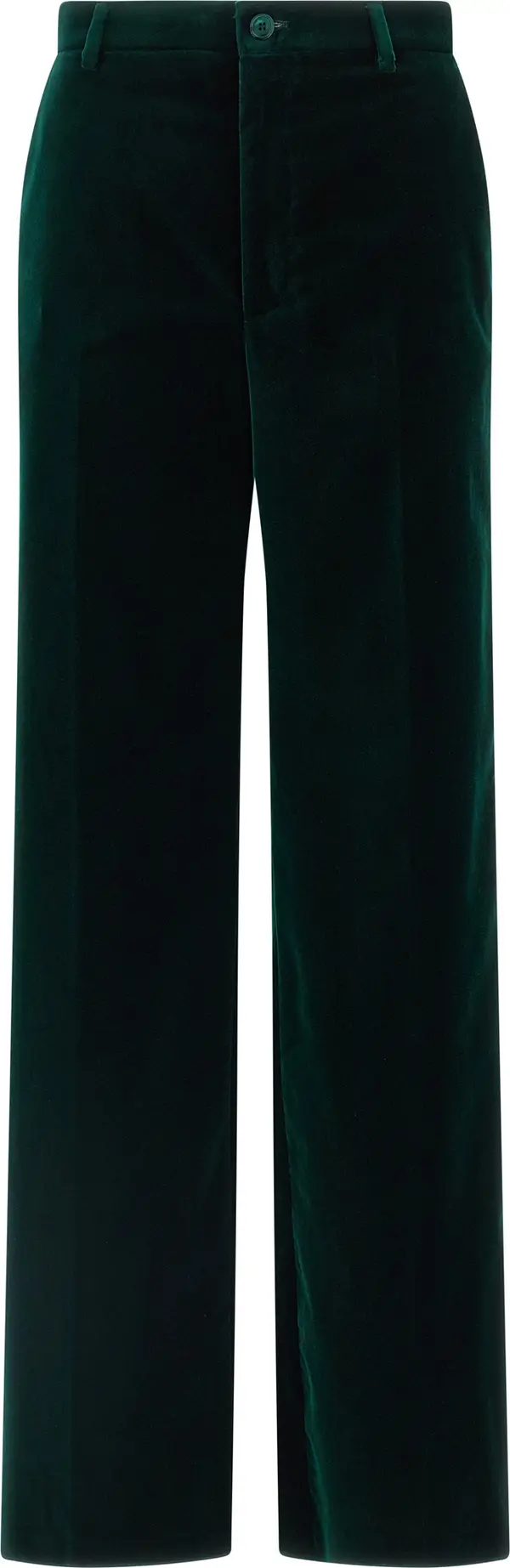 Bicolor Cotton Casual Pants